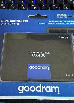 Ssd 2.5 sata3 goodram cx400 gen2 256gb оригінал