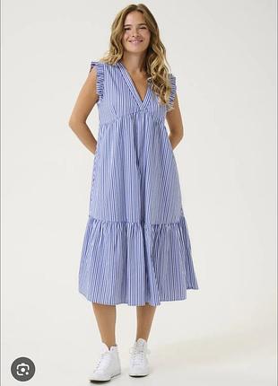 Сукня міді в смужку