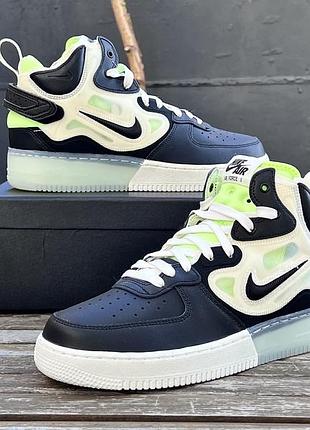 Кросівки чоловічі nike air force 1 react шкіряні стильні 41р