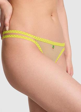 Трусики тонг victoria's secret pink с подвеской