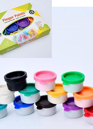Пальчикові фарби,12 кольорів