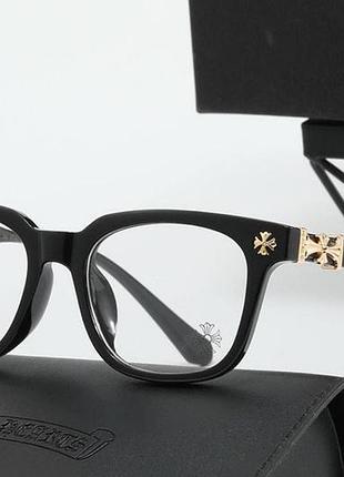 Чоловіча брендова оправа chrome hearts 2273 gold
