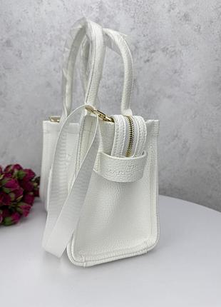 Marc jacobs tote bag mini white 3
