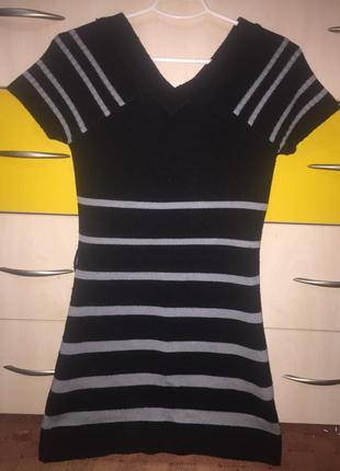 Распродажа!!! вязаное платье в полоску