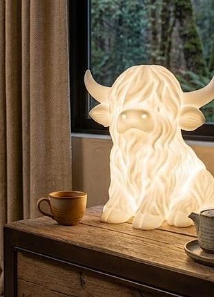 Ночник-светильник «телец» с led-лампой 12х11х14 см — идеальный подарок мужчине на день рождения