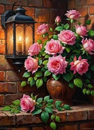 Алмазная мозаика "букет роз" 40*50 cm