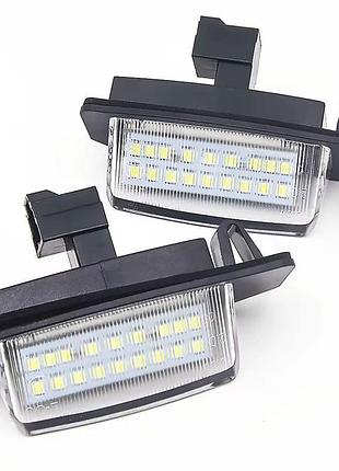 Led підсвітка номера mitsubishi outlander, eclipse, lancer, galant, xpander (комплект 2-шт)