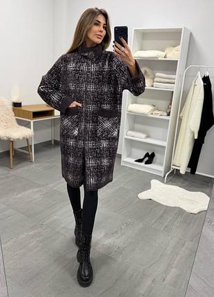 Оригінальне пальто альпака оригінальний кардиган альпака