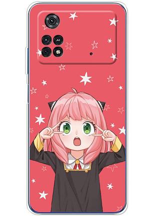 Чохол силіконовий з картинкою на xiaomi poco m4 pro 4g (аніме, anime)