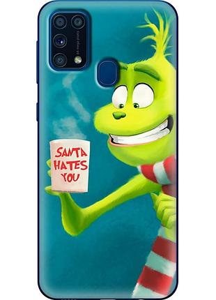 Чохол силіконовий з картинкою на samsung galaxy m31 (m315) (новорічний, грінч)