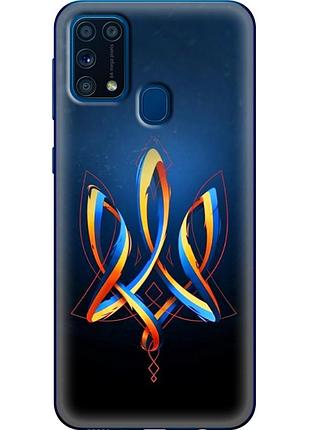Чохол силіконовий з картинкою на samsung galaxy m31 (m315) (патріотичний, герб україни)