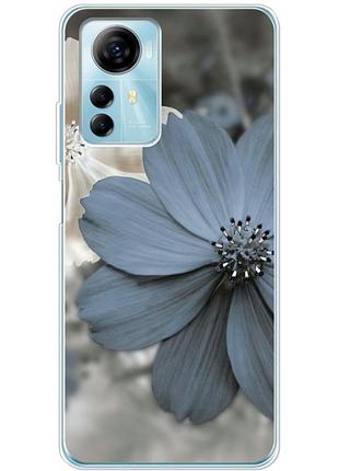 Чехол силиконовый с картинкой на zte blade a72s (цветок гербера)