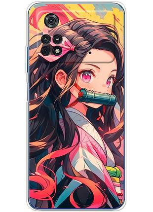 Чохол силіконовий з картинкою на xiaomi poco m4 pro 4g (аніме, anime)