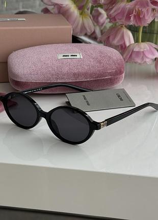 Очки smu04z miu vau-05n black/black bk миу-миу