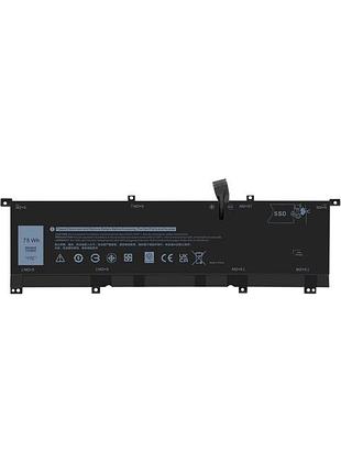 Aryee - аккумулятор 8n0t7 (11.4v 75wh) совместимый с dell xps 15 9575, xps 15 9575 d1605ts d1805ts d2605ts d2601ts d2805ts