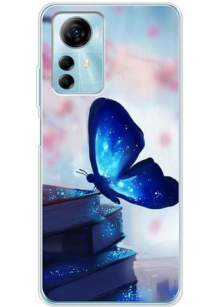 Чехол силиконовый с картинкой на zte blade a72s (бабочка)