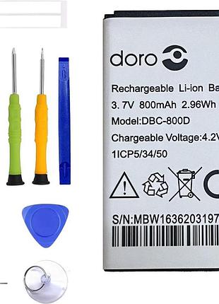 Erynk - сменный аккумулятор dbc-800d, совместимый с do-ro 6620 6530 6520 6050 5030 2424 с набором инструментов