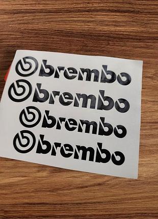 Черные комплект наклейки на суппорта brembo брембо тормоза субару subaru порше порш porsche