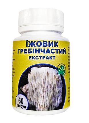 Ежовник гребенчатый экстракт (lion's mane) для памяти и мозга 60 капсул
