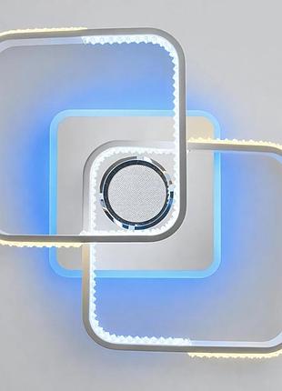Led-люстра led-люстра с музыкальной колонкой и rgb подсветкой yzd1272-wh