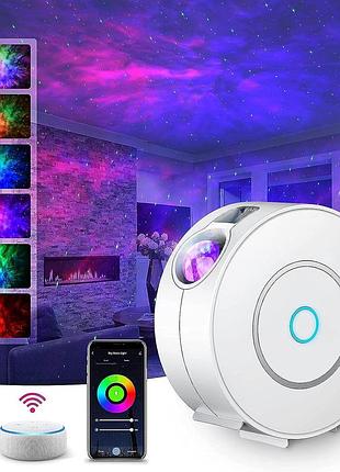 Suppou - светодиодный умный проектор звездного неба с 3d-галактикой, wifi, rgb, таймер, приложение