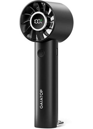 Gaiatop gf 01 - портативный мини-вентилятор, аккумуляторный 1800 мач, 3 скорости, дисплей, фонарик. уценка