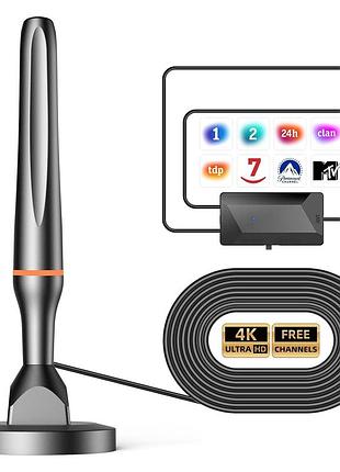 Dgupsp - телевизионная антенна для smart tv, магнитная основа, совместимая с 4k 1080p, dtmb dvb-t2 dvb-t tdt