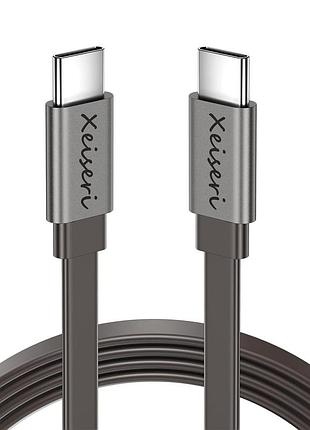 Xeiseri - кабель usb-c - usb-c длиной 1 метр, быстрая зарядка 20 вт и передача данных 480 мбит/с