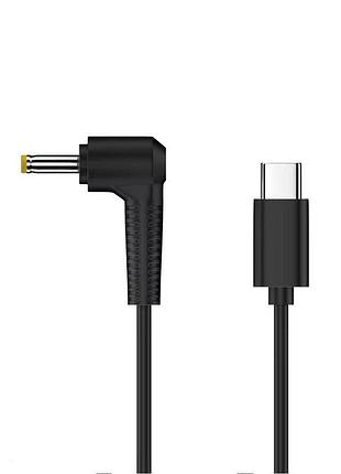 Кабель-адаптер usb type-c на dc4017 (dc 4.0x1.7mm) з тригером pd 12v/3а 65вт