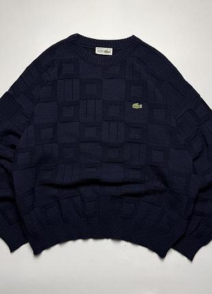 Вінтажний светр lacoste / 6 (xl) розмір