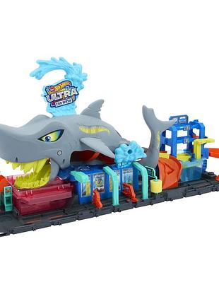 Игровой набор "автомойка: суперакула" hot wheels