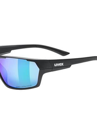 Окуляри uvex sportstyle 233 p black matt blue