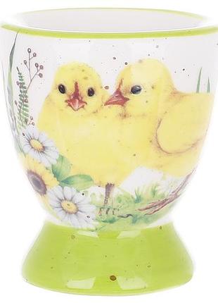 Подставка для яйца керамическая happy easter d5.5*6.5см
