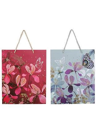Подарунковий пакет floral 26*32*10см, 4 дизайни