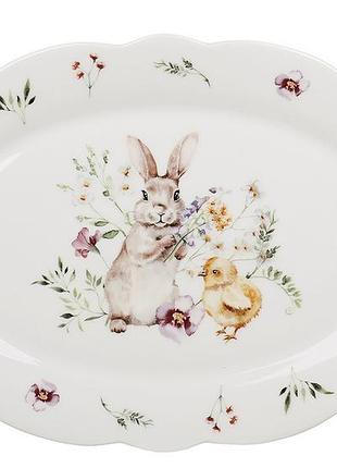Блюдо порцелянове овальне 30.5*20.5см spring story