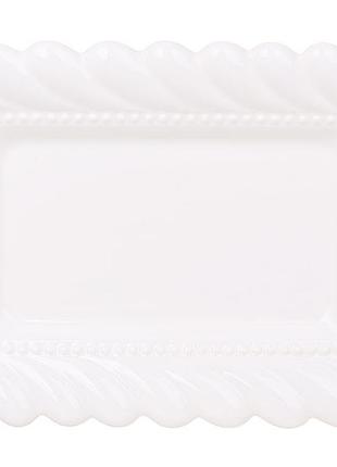 Блюдо фарфоровое прямоугольное tiffany, 25см
