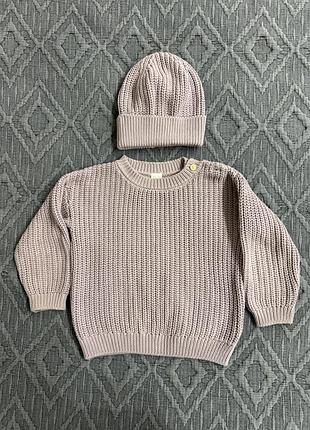 Светр та шапка набір h&m