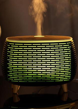 Увлажнитель воздуха с подсветкой holdmay life of leisure aroma diffuser 400мл черный