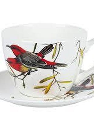 Чашка limited edition bird /набир / 1х550 мл с блюдцем 17.8 см / в подарь. уп.