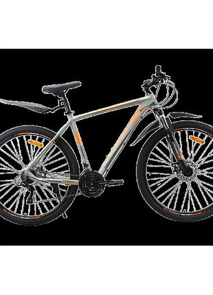 Crossbike велосипед crossbike drive 29" 21" сірий-чорний