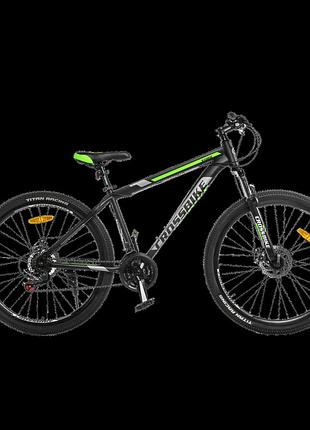 Велосипед crossbike storm 27"17" чорний-зелений