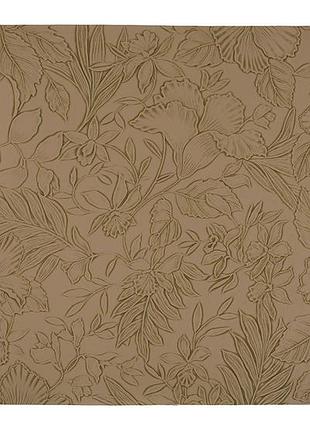 Сервірувальна серветка (плейсмат) з еко - шкіри з тисненням 30*45см floral, колір - пісочний беж