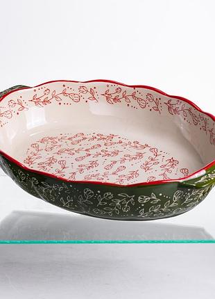 Форма для запекания и сервировки vintage овальная с ручками