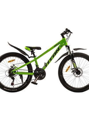 Велосипед titan apollo 24"11" зелений-чорний