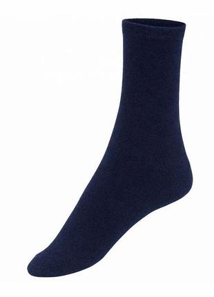 Носки однотонные высокие для мальчика livergy lycra® 316826-х 35-38 темно-синий