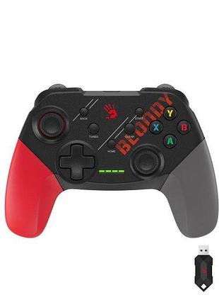 Беспроводной геймпад bloody gpw50 (sports red), белый+красный+серый