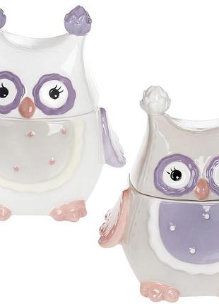 Банка "owl family" 250мл з керамічною кришкою