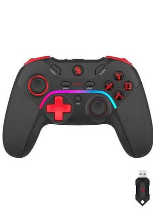 Бездротовий геймпад bloody gpw70 (sports black), 2.4g/usb, чорний