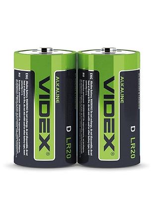 Батарейка videx lr20p(d) / лужна