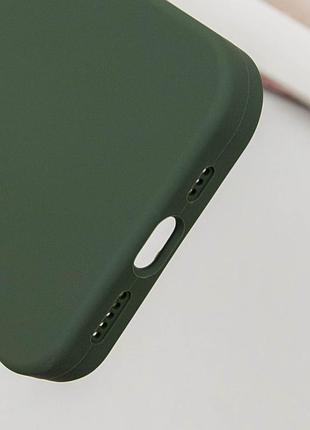 Чехол silicone case full protective (aa) для apple iphone 13 pro max (6.7") зеленый / cyprus green 5